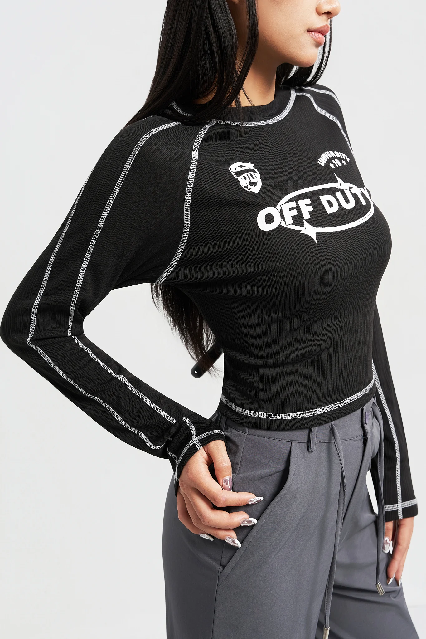 Active Moto Edge Long Sleeve Top - Image 2