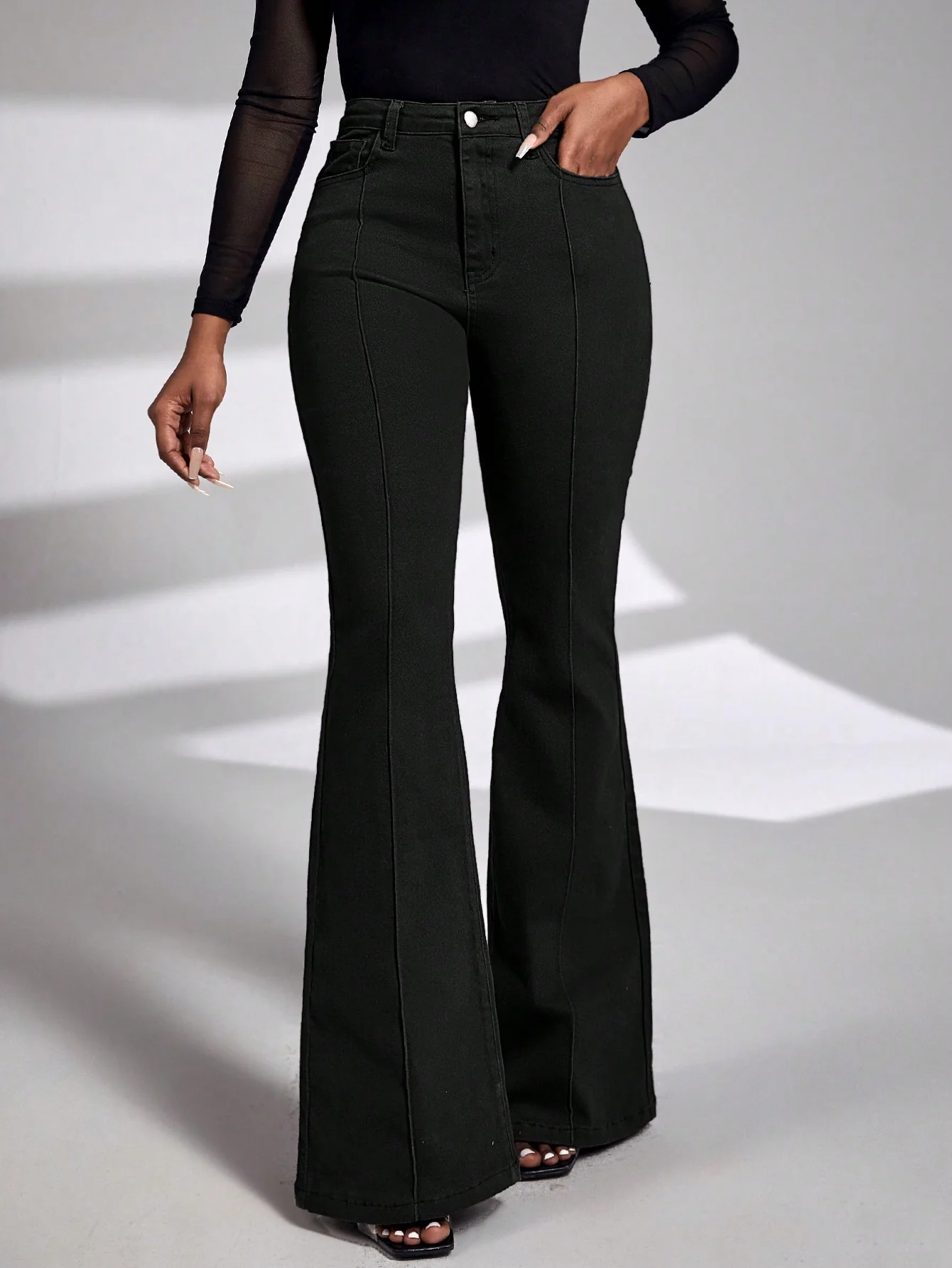 Black Affair Flare Jeans - Image 2