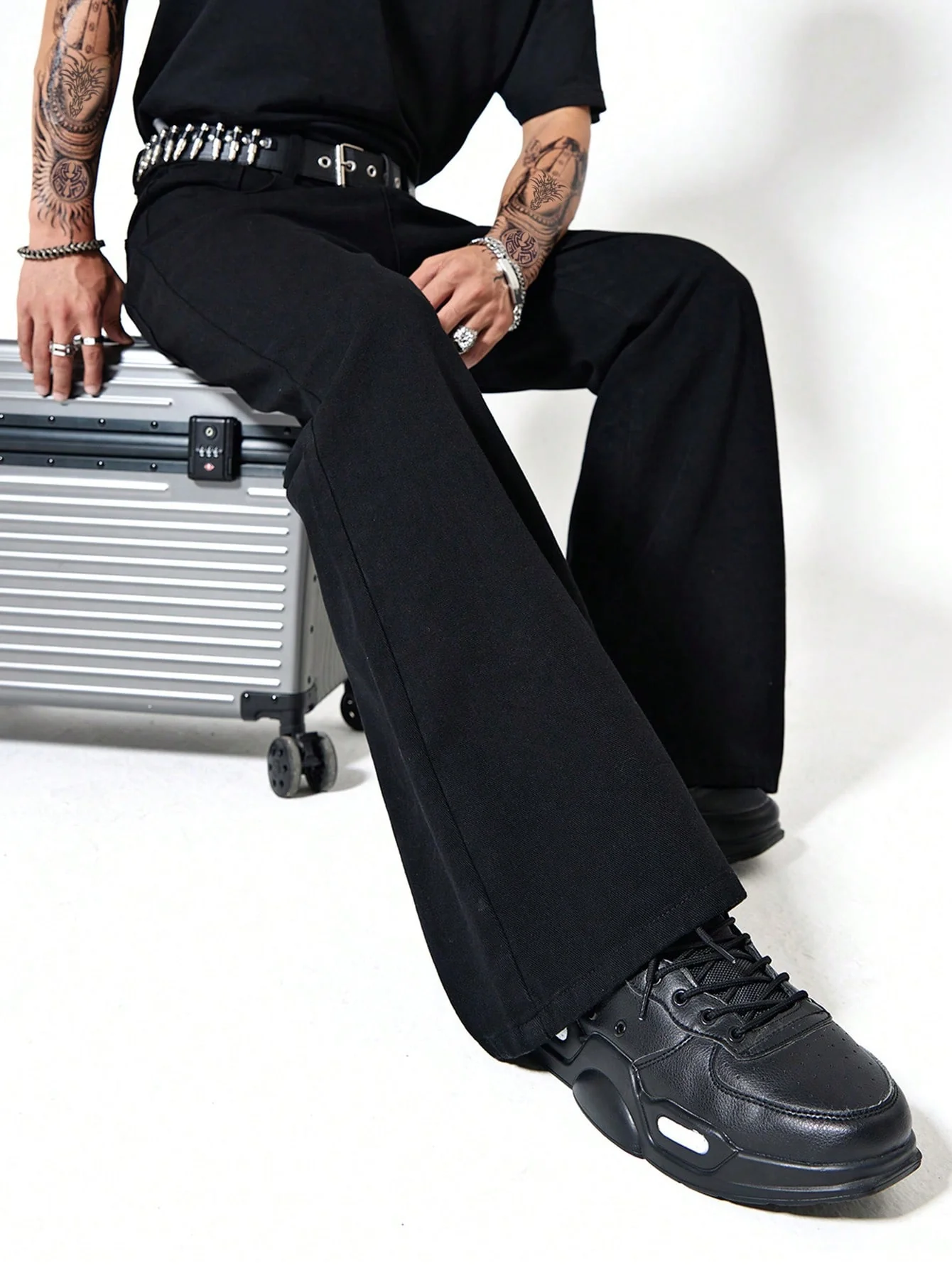 Dark Matter Black Bootcut Jeans - Image 8